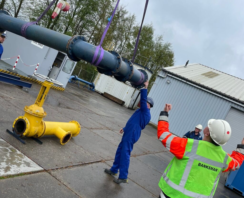 Banksman in opleiding