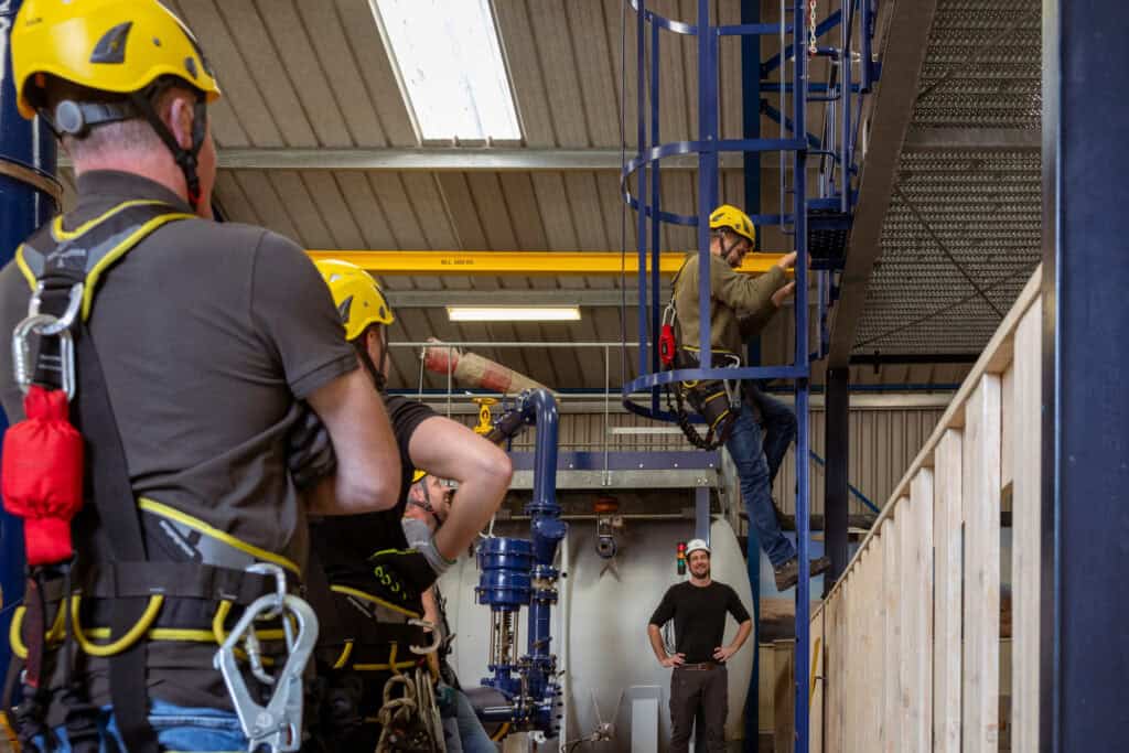 Ladder met beveiliging